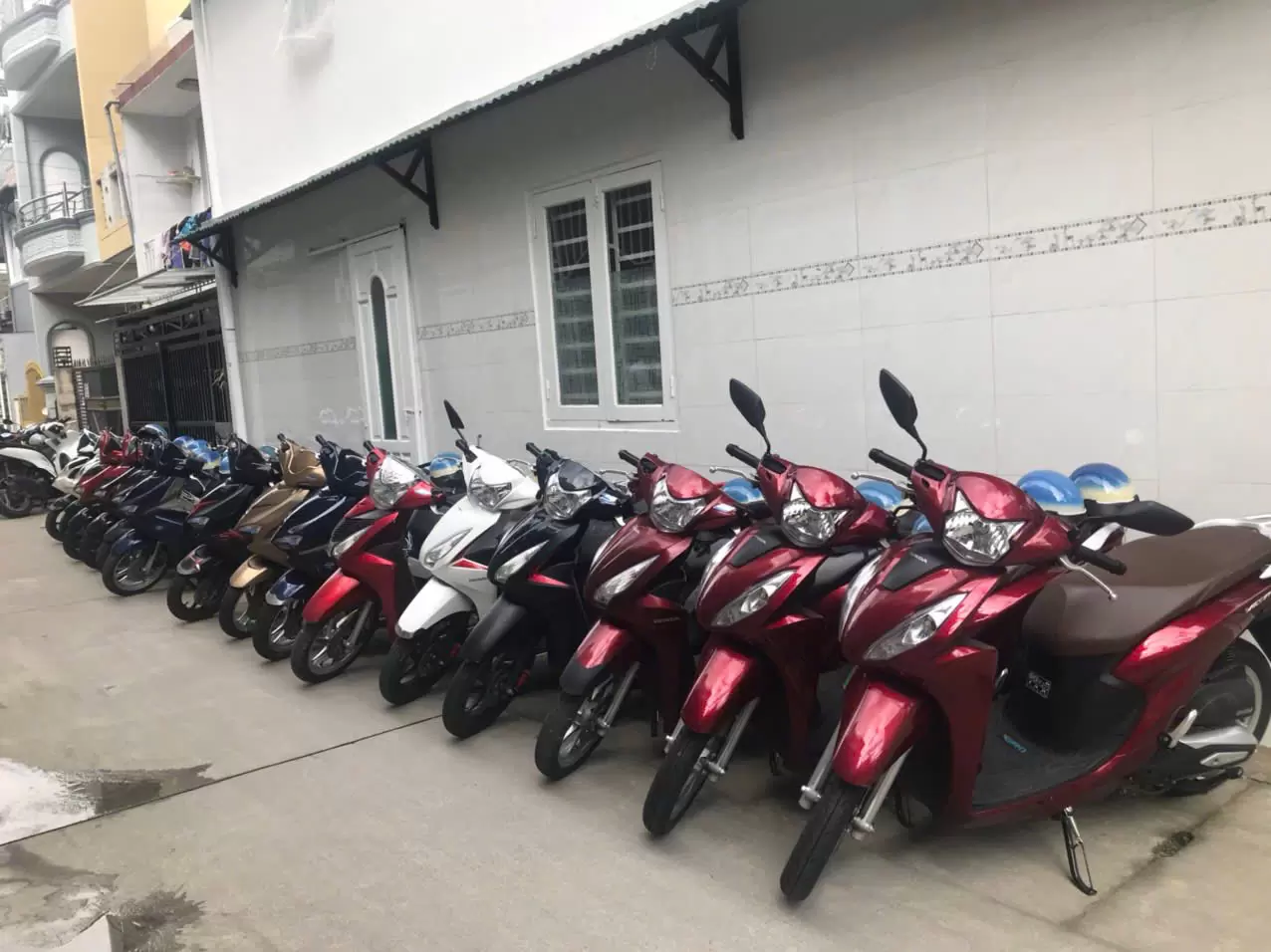 Honda Vision motorbike in all colors