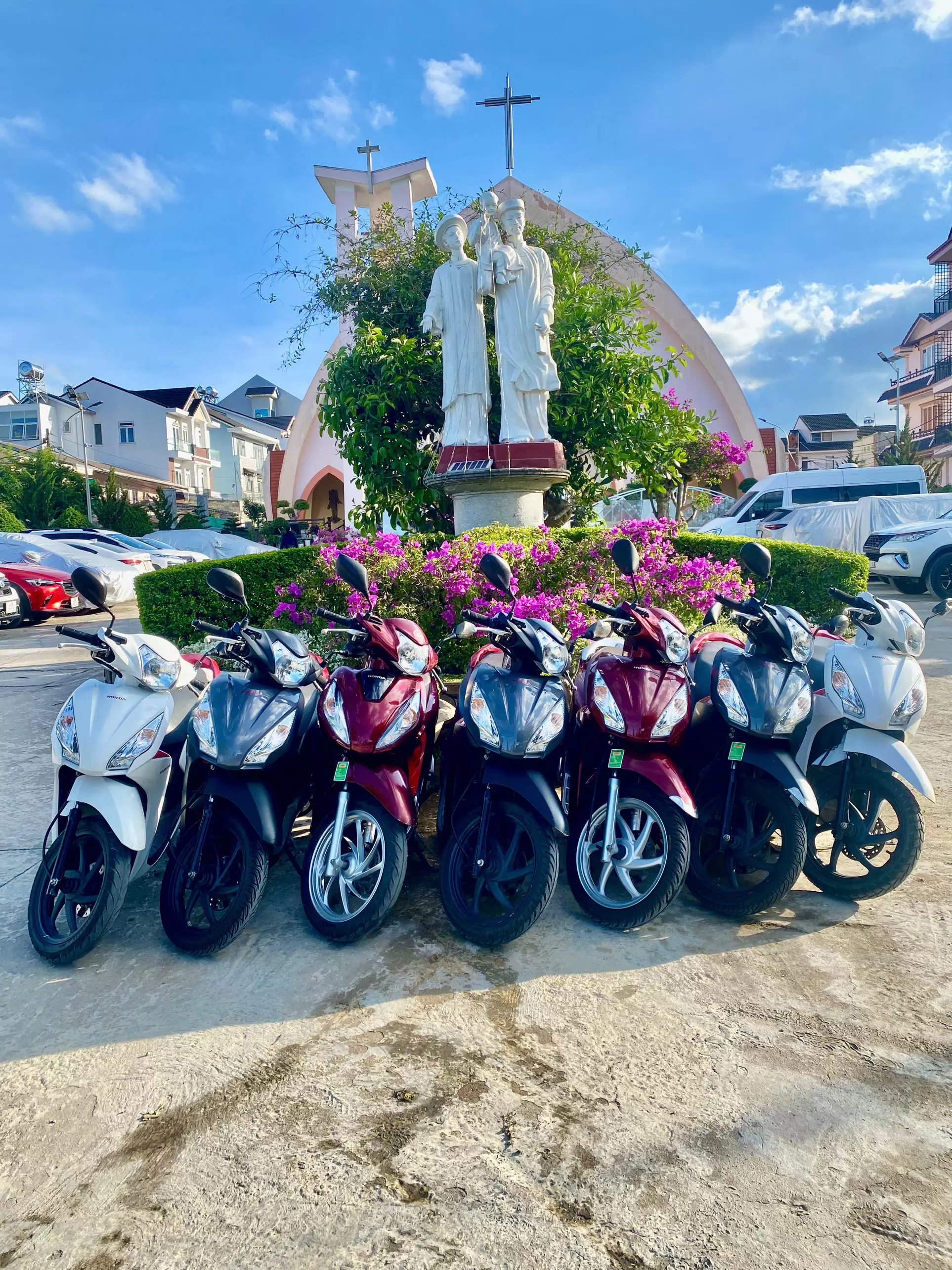 Honda Vision motorbike in all colors