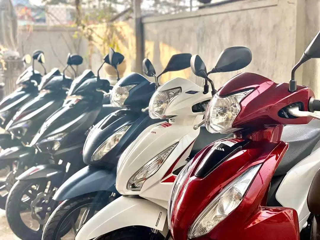 Honda Vision motorbike in all colors