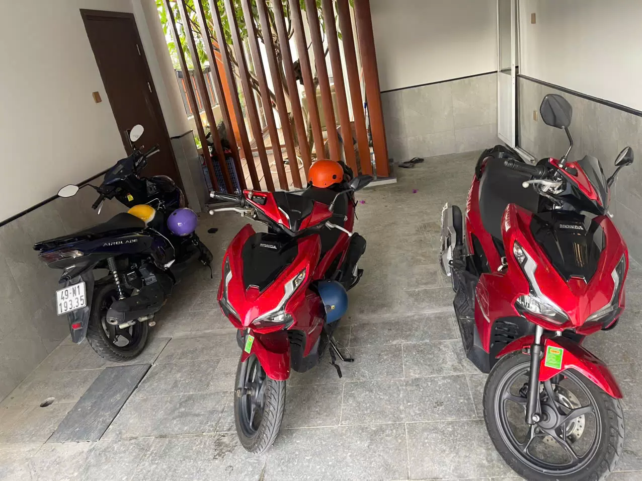 Red Honda Air Blade motorbike