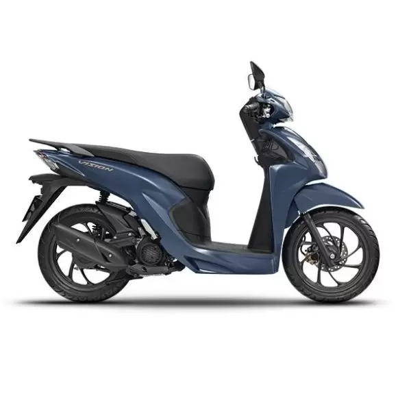 Honda Vision motorbike charcoal blue